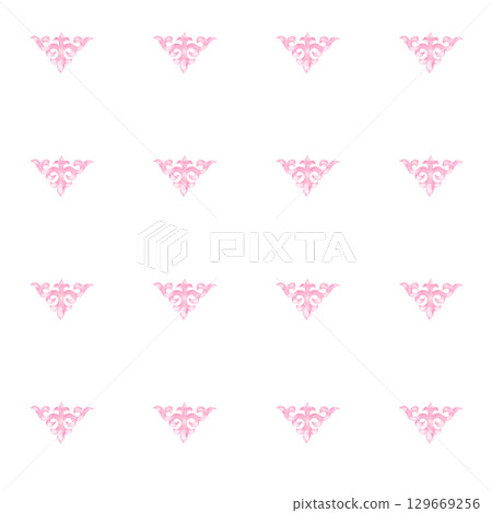Kazakh pattern seamless watercolor. Ornament with with patterns. Hand drawn illustration on white background of Asian elements. For printing on fabrics and packaging paper for Nauryz Kazakh pattern seamless watercolor. Ornament with with patterns. Hand drawn illustration on white background of Asian elements. For printing on fabrics and packaging paper for Nauryz 129669256