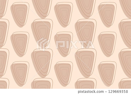Minimalistic vector seamles pattern from abstract shapes. Can be used for prints, wallpapers, textiles. 129669358