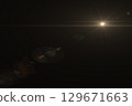 Lens flare light. 129671663