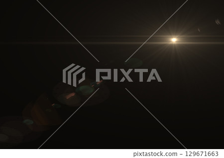 Lens flare light. 129671663