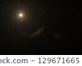 Abstract Natural Sun flare on the black. 129671665