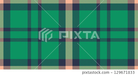 Classic plaid pattern with intersecting green, tan, and blue hues. Ideal for backgrounds, textiles, or graphic design projects needing a timeless and versatile texture. 129671833