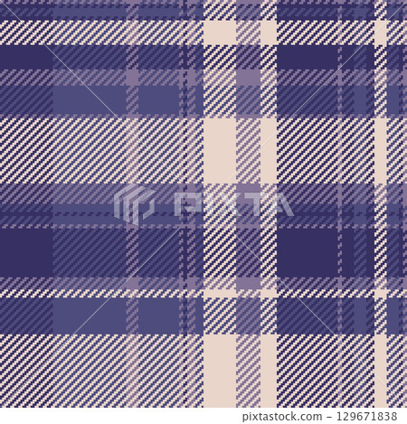 Elegant plaid pattern in cool blue tones. Classic textile design for backgrounds, fashion, or graphic design. Represents tradition, comfort, and style. Elegant plaid pattern in cool blue tones. Classic textile design for backgrounds, fashion, or graphic design. Represents tradition, comfort, and style. 129671838