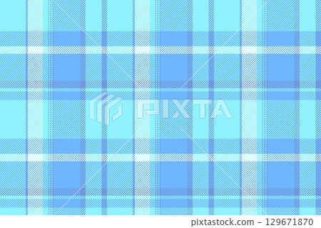 Soft blue tartan pattern. Classic plaid design, seamless repeat. Ideal for backgrounds, textiles, fashion, or creative projects needing a calm, gentle aesthetic. Soft blue tartan pattern. Classic plaid design, seamless repeat. Ideal for backgrounds, textiles, fashion, or creative projects needing a calm, gentle aesthetic. 129671870