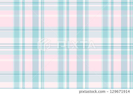 Serene tartan seamless vector, november plaid background check. Poster textile texture pattern fabric in light and sterling silver colors. 129671914
