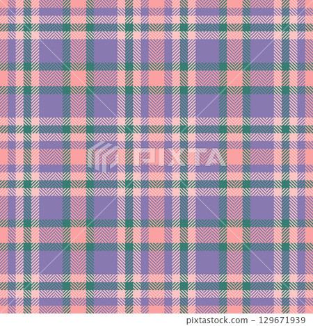 Navy check plaid tartan, size seamless vector texture. Tissue textile pattern fabric background in indigo and light colors. Navy check plaid tartan, size seamless vector texture. Tissue textile pattern fabric background in indigo and light colors. 129671939