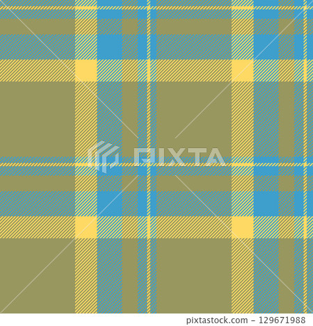 Classic plaid pattern in mellow, earthy tones. Versatile for textiles, backgrounds, or designs needing a touch of tradition with a modern color palette. 129671988