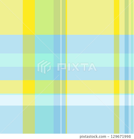 Gorgeous tartan fabric seamless, creativity background plaid textile. Awesome check pattern vector texture in light and yellow colors. Gorgeous tartan fabric seamless, creativity background plaid textile. Awesome check pattern vector texture in light and yellow colors. 129671998