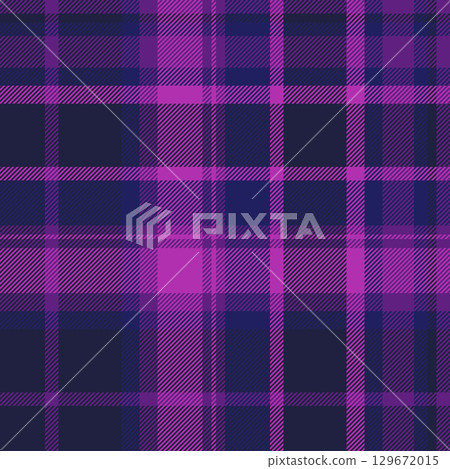 Classic plaid pattern in shades of purple and navy. Perfect for backgrounds, textiles, or adding a touch of traditional style. Versatile and eyecatching. 129672015