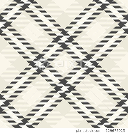 Classic plaid pattern. Neutral tones create a versatile backdrop for design. Use for textiles, backgrounds, or stylish textures. Elegant timeless appeal. Classic plaid pattern. Neutral tones create a versatile backdrop for design. Use for textiles, backgrounds, or stylish textures. Elegant timeless appeal. 129672025