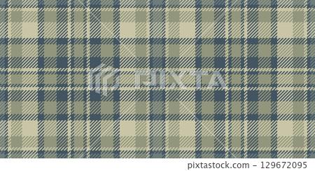 Classic tartan pattern in muted tones. Perfect for backgrounds, apparel designs, and evoking a sense of heritage or tradition. Versatile textile texture. 129672095