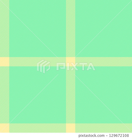 Seamless plaid pattern in soft mint green and beige. Ideal for textiles, backgrounds, and designs needing a classic yet modern touch. Versatile for print or web projects. 129672108