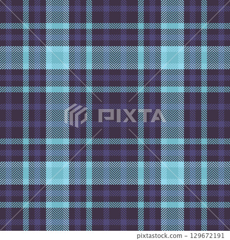 Classic plaid pattern in muted blues purples. Perfect for textiles, backgrounds, or design elements. Evokes comfort, tradition and style. Classic plaid pattern in muted blues purples. Perfect for textiles, backgrounds, or design elements. Evokes comfort, tradition and style. 129672191