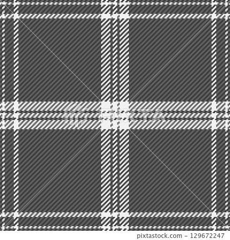 Stylish grayscale plaid pattern. Perfect for textile design, fashion, website backgrounds, or any project needing a sophisticated, textured look. Stylish grayscale plaid pattern. Perfect for textile design, fashion, website backgrounds, or any project needing a sophisticated, textured look. 129672247