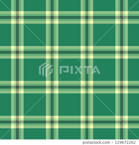 Seamless plaid pattern in green tones. Versatile for backgrounds, textiles, or graphic design. Evokes a classic, earthy, and calming aesthetic. Ideal for adding texture. Seamless plaid pattern in green tones. Versatile for backgrounds, textiles, or graphic design. Evokes a classic, earthy, and calming aesthetic. Ideal for adding texture. 129672262