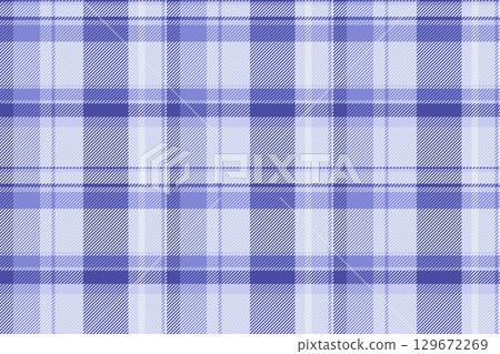 Classic blue plaid pattern. Represents tradition and comfort. Perfect for backgrounds, apparel, textile design, or adding a touch of heritage to projects. Classic blue plaid pattern. Represents tradition and comfort. Perfect for backgrounds, apparel, textile design, or adding a touch of heritage to projects. 129672269