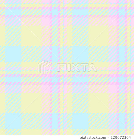 Elementary textile vector check, victorian background seamless texture. New york fabric plaid tartan pattern in light and pink lace colors. Elementary textile vector check, victorian background seamless texture. New york fabric plaid tartan pattern in light and pink lace colors. 129672304