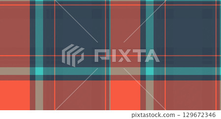 Classic plaid pattern. A timeless design evoking warmth and comfort, perfect for backgrounds, textiles, or graphic design projects. Versatile and eyecatching 129672346