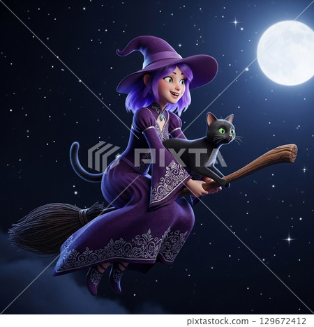Black Cat and Night Magic 129672412