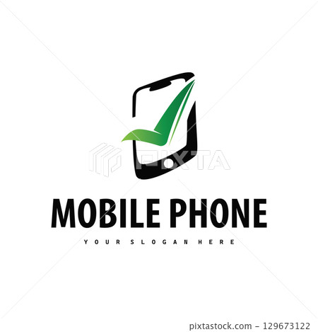 Smart phone logo design modern telephone communication technology tool for business brand symbol Smart phone logo design modern telephone communication technology tool for business brand symbol 129673122