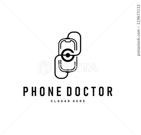 Smart phone logo design modern telephone communication technology tool for business brand symbol Smart phone logo design modern telephone communication technology tool for business brand symbol 129673132