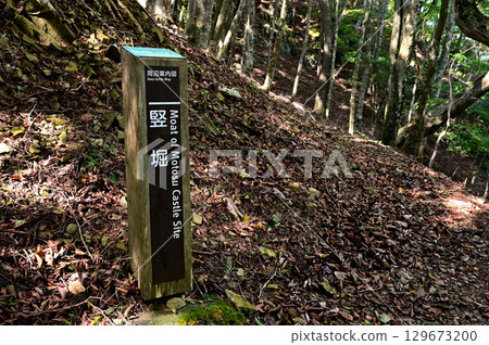 Shiroyama in the Misaka Mountains (Motosu Castle Ruins) Vertical moat Shiroyama in the Misaka Mountains (Motosu Castle Ruins) Vertical moat 129673200
