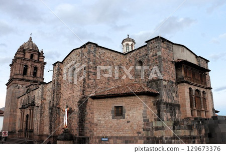 Temple of the Sun in Cusco, Cusco, World Heritage Site, Peru, South America Temple of the Sun in Cusco, Cusco, World Heritage Site, Peru, South America 129673376