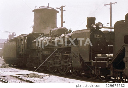 1969年 蒸氣機車C55 旭川機車庫 北海道旭川市 1969年 蒸氣機車C55 旭川機車庫 北海道旭川市 129673382