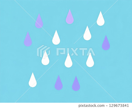 雨天裡飄落的彩色水滴 雨天裡飄落的彩色水滴 129673841