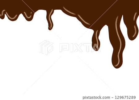Chocolate dripping simple Chocolate dripping simple 129675289