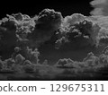 Cumulonimbus monochrome 129675311