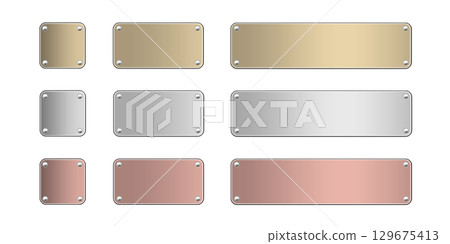 Metal Plate D1 3-Color Set 03 Metal Plate D1 3-Color Set 03 129675413