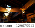Mountain hut and lantern 129675513
