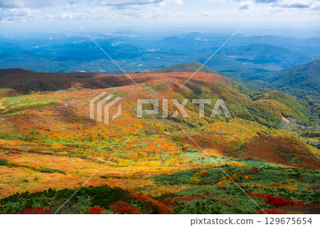栗駒山（神的地毯）的紅葉 129675654