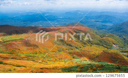 栗駒山（神的地毯）的紅葉 129675655