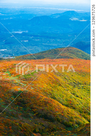 Autumn leaves on Mount Kurikoma (God's Carpet) Autumn leaves on Mount Kurikoma (God's Carpet) 129675726