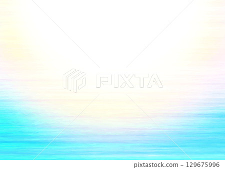 Beautiful rainbow flare background, center, standard paper ratio, horizontal 129675996