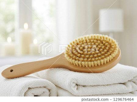 Wooden Body Brush for Spa and Wellness Wooden Body Brush for Spa and Wellness 129676464