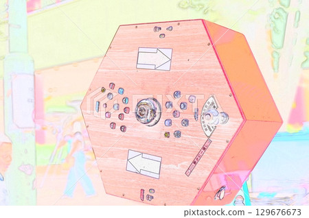 Illustration CG image Showa Metro Garapon Rotating Lottery Machine 3 Illustration CG image Showa Metro Garapon Rotating Lottery Machine 3 129676673