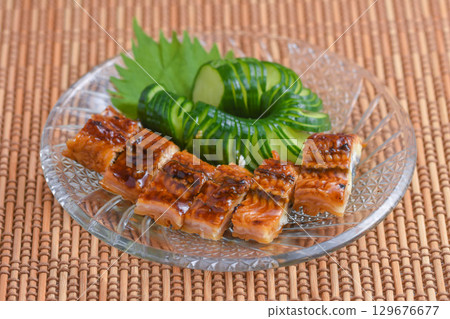 Cucumber and eel vinegar dish Uzak Cucumber and eel vinegar dish Uzak 129676677