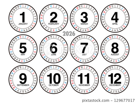 2026年年曆水平位置 2026年年曆水平位置 129677017