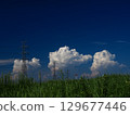 Summer blue sky and Izumo cloud 129677446