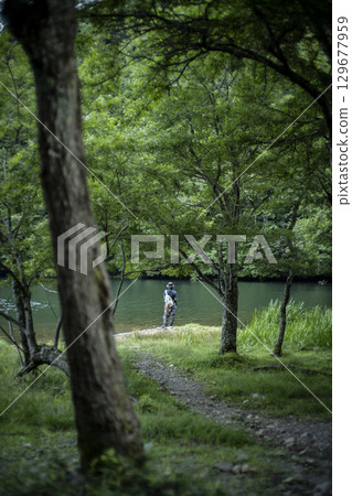 Summer evening view of Lake Yunoko in Oku-Nikko Summer evening view of Lake Yunoko in Oku-Nikko 129677959