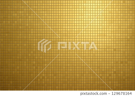 gold mosaic tile background 129678164