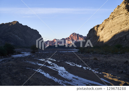 Sunrise at the Tianshan Mysterious Grand Canyon, Xinjiang, China Sunrise at the Tianshan Mysterious Grand Canyon, Xinjiang, China 129678288