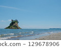 2024年能登半島地震導致見附島塌陷變形/拍攝於2025年8月 129678906