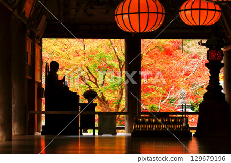[Nara Prefecture] Hasedera Kobo Daishi Miedo and Autumn Leaves 129679196