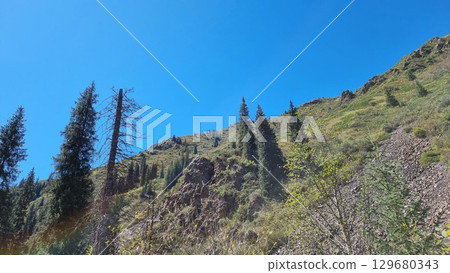 Beautiful Landscape With Mountains In The Background Beautiful Landscape With Mountains In The Background 129680343