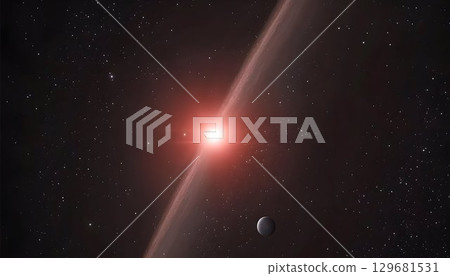 Red Giant Star with Circumstellar Disk and Distant Planet in Sta 129681531