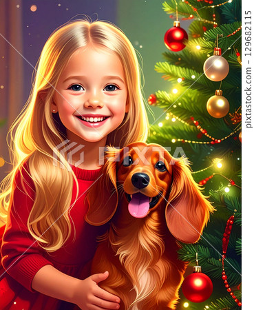 臘腸狗和孩子 臘腸狗和孩子 129682115